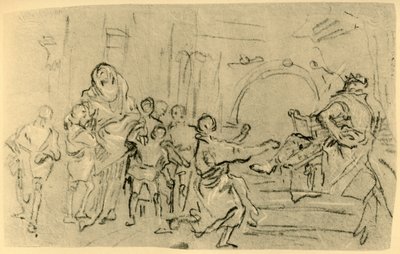 Die Mutter der Makkabäer vor Antiochus von Giovanni Domenico Tiepolo