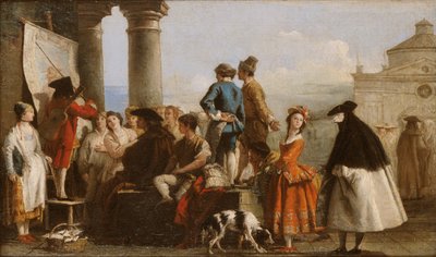 Der Geschichtenerzähler von Giovanni Domenico Tiepolo
