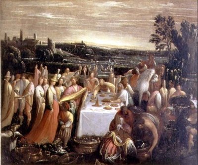 Fest am Rand eines Sees, 1610-12 von Giovanni Donducci