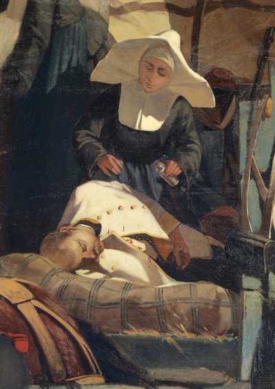 Italien, Florenz, Das italienische Feld nach der Schlacht von Magenta (Detail) von Giovanni Fattori