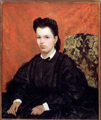 Porträt der ersten Frau von Giovanni Fattori