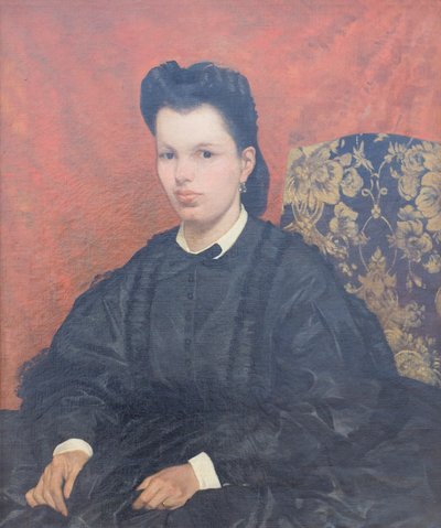 Porträt der ersten Frau, ca. 1865, Giovanni Fattori von Giovanni Fattori