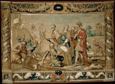 Dido zeigt Aeneas die Pläne für die Befestigungen von Karthago von Giovanni Francesco (1610 62) Romanelli