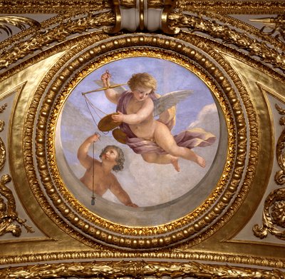 Liebe zur Gerechtigkeit von Giovanni Francesco Romanelli