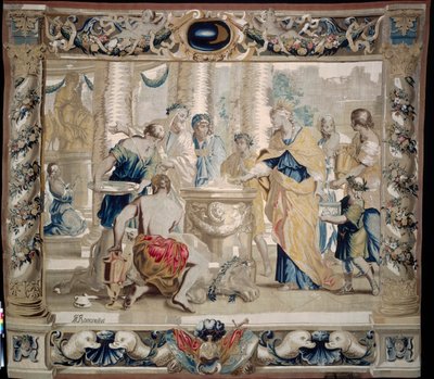 Dido opfert Juno, der Göttin der Ehe, 1679 von Giovanni Francesco Romanelli