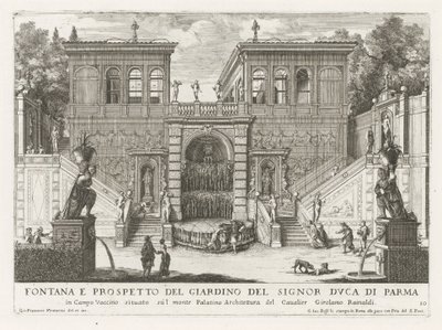 Farnesische Gärten in Rom von Giovanni Francesco Venturini