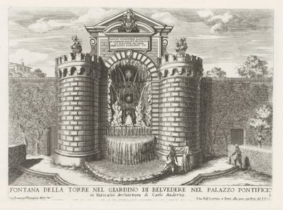 Brunnen in den Vatikanischen Gärten von Giovanni Francesco Venturini