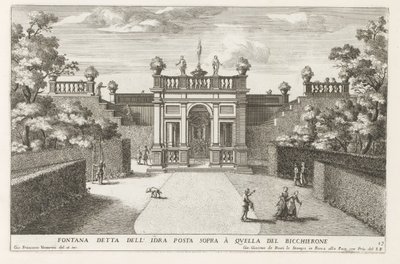 Fontäne in den Gärten der Villa d
