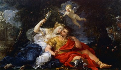 Rinald und Armida, Gemälde von Giovan Gioseffo dal Sole von Giovanni Gioseffo da Sole