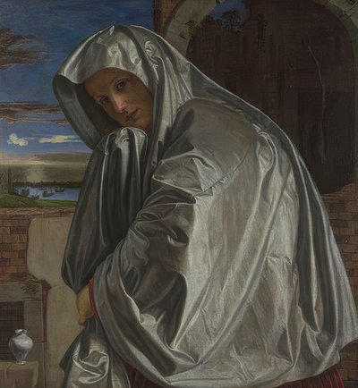 Maria Magdalena auf dem Weg zum Grab Christi von Giovanni Girolamo Savoldo