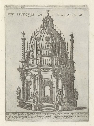 Grabmonument für Papst Sixtus V von Giovanni Maggi
