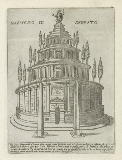Mausoleum des Augustus in Rom von Giovanni Maggi
