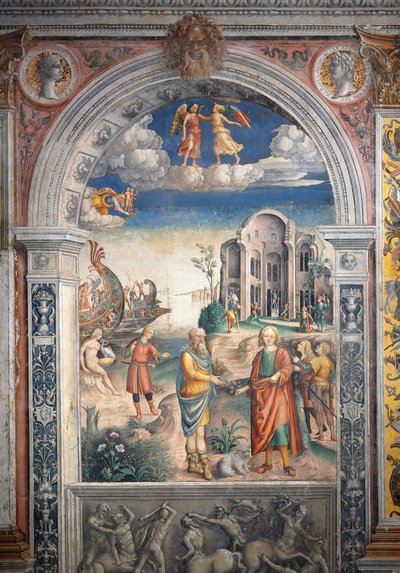 Fresko von Giovanni Maria Falconetto (1468-1535), Saal des Tierkreises, Palazzo D
