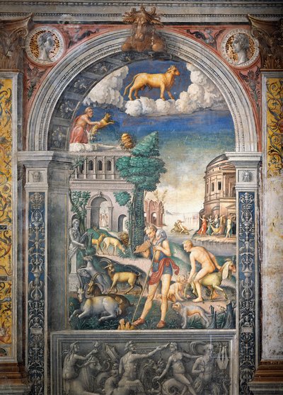 Fresko von Giovanni Maria Falconetto (1468-1535), Saal des Tierkreises, Palazzo D