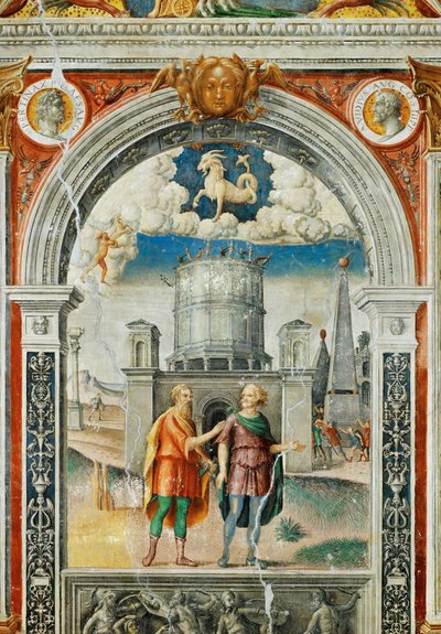 Wandmalereien im Saal des Tierkreises, Palazzo d
