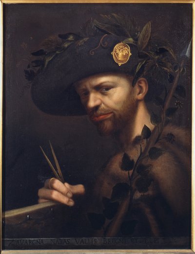 Selbstporträt als Abt der Accademia della Valle di Blenio von Giovanni Paolo Lomazzo