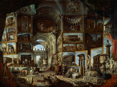 Imaginäre Galerie antiker Ansichten von Rom von Giovanni Paolo Pannini