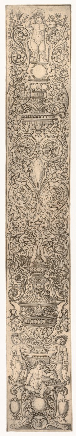 Drei Kinder blasen Hörner, um 1505-1512 von Giovanni Pietro da Birago