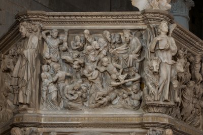 Das Massaker der Unschuldigen, auf der Kanzel in der Kirche Sant