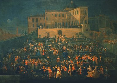 Fest des Mozzatore im Garten des Palazzo Rospigliosi im Jahr 1740 von Giovanni Reder