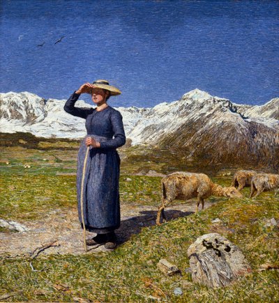 Mittag in den Alpen von Giovanni Segantini