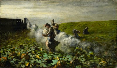 Die Kürbisernte von Giovanni Segantini