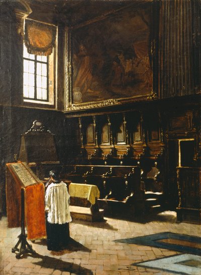 Der Chor der Kirche St. Antonius in Mailand von Giovanni Segantini