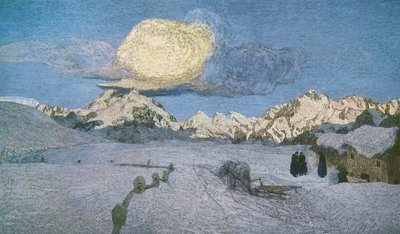 Triptychon der Alpen, Tod, ca. 1898 von Giovanni Segantini