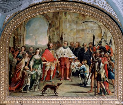 Jakob I. von Zypern wird vom Dogen von Genua Leonardo Montaldo im Jahr 1383 freigelassen von Giovanni and Tagliafichi Emanuele David