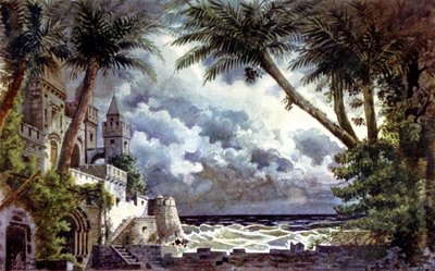 Othello, Bühnenbild, ca. 1920-30 (Illustration) von Giovanni Zuccarelli