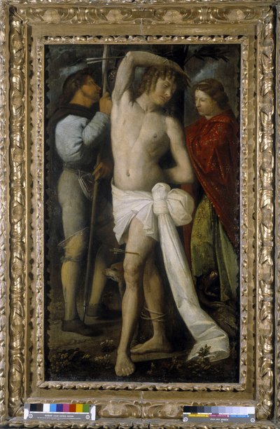 Heiliger Rochus, Heiliger Sebastian und Heilige Margarita von Giovanni de Busi Cariani