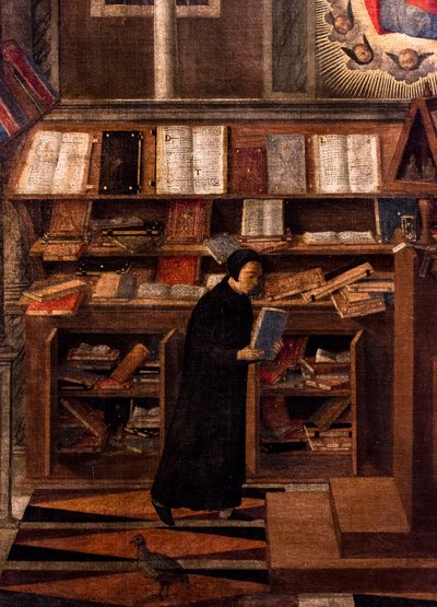 Der heilige Hieronymus erscheint dem heiligen Augustinus, um 1505-1510 von Giovanni di Niccolo Mansueti