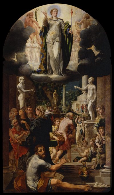 Die Unbefleckte Empfängnis der Jungfrau, 1539 von Girolamo Mazzola Bedoli