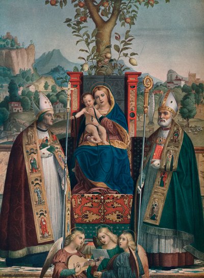 Jungfrau und Kind mit Saint Lorenzo Giustiniani und Zeno, 1874, 1903 von Girolamo dai Libri