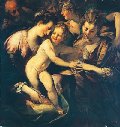 Mystische Hochzeit der heiligen Katharina von Giulio Cesare Procaccini