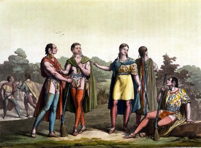 Les Indiens du Canada (les Acadians) in „Le costume ancien et moderne“ von Giulio Ferrario