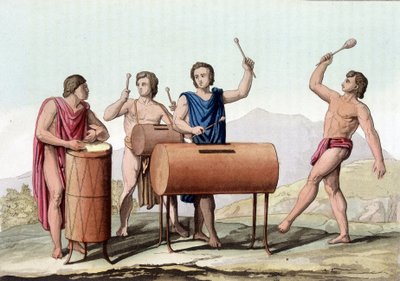Musik der alten Mexikaner - in „Le Costume Ancien et Moderne“ von Giulio Ferrario