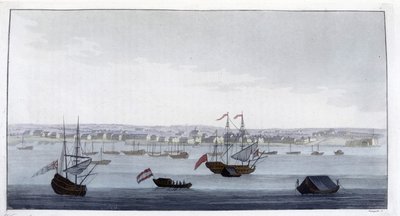 Ansicht der Stadt Paramaribo (Guyana) von Giulio Ferrario