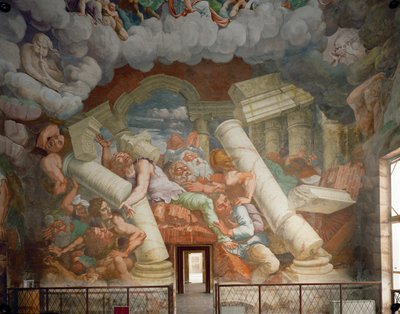 Der Fall der Giganten von Giulio Romano