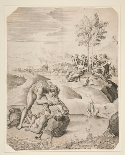 Die Häutung des Marsyas von Giulio Sanuto