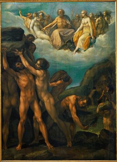 Die Giganten stürmen den Olymp von Giuseppe (1568-1640) Cesari
