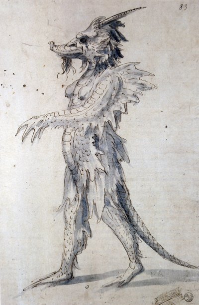 Entwurf für einen Drachen von Giuseppe Arcimboldo