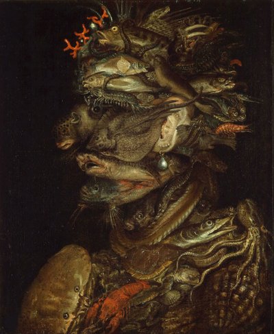 Allegorie des Wassers, ca. 1566 von Giuseppe Arcimboldo Circle of .