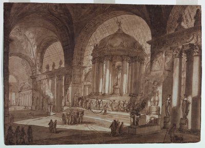 Bühnenbild, Tempel der Liebe von Giuseppe Barberi