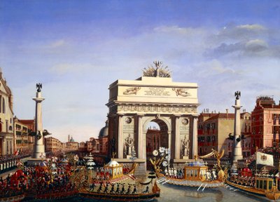 Napoleon Bonapartes Einzug in Venedig, 29. November von Giuseppe Borsato