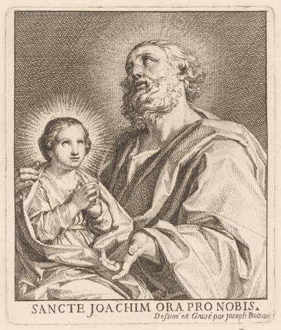 Heiliger Joachim und die junge Jungfrau Maria von Giuseppe Bottani