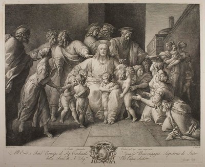 Christus segnet die Kinder von Giuseppe Cades