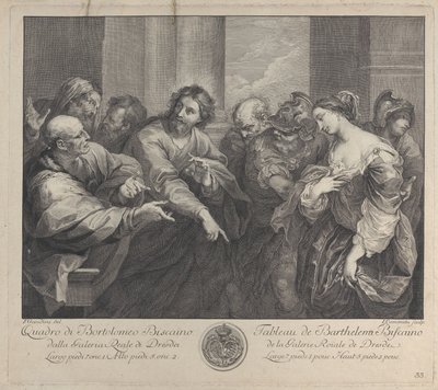 Christus und die Ehebrecherin von Giuseppe Camerata