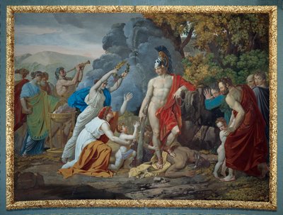 Theseus und der Minotaurus von Giuseppe Cammarano