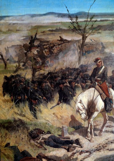 Detail des italienischen Lagers, aus der Schlacht von Magenta 1859 von Giuseppe Fattori
